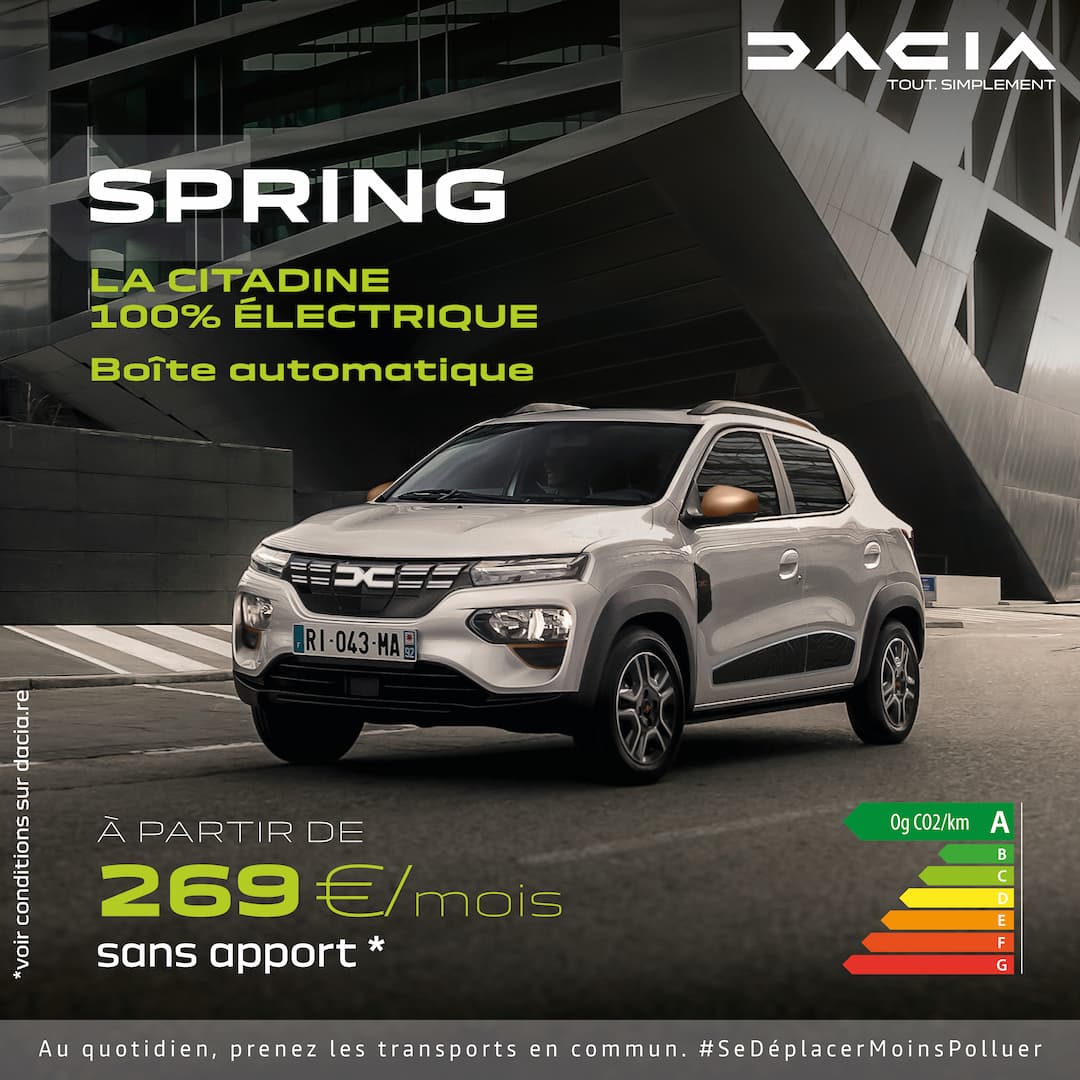 Dacia Spring -offre avril